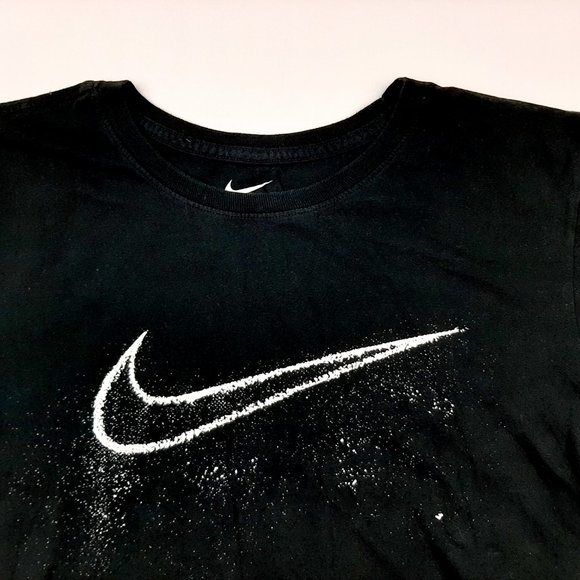 The Nike Tee Mens T-Shirt Size S Black Cotton Athletic Cut - Picture 2 of 4